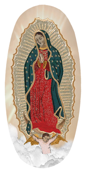 DASOV 110 BZ Lady of Guadalupe Clouds Bronze